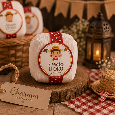 Arraiá D’Oro Charmm – Pão de Mel Premium Personalizado