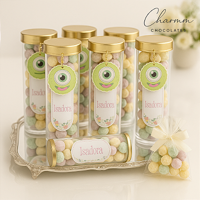 Kit com 12 Tubos de Pipoca Gourmet – Lata Slim Personalizada