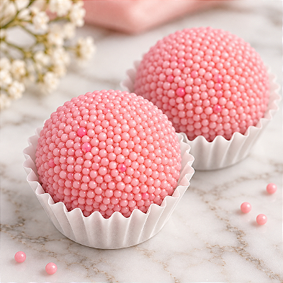 Rosé Suave | Brigadeiro Gourmet de Morango para Eventos e Festas