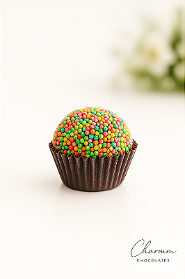 Encanto Colorido | Brigadeiro Gourmet com Confeitos Coloridos para Eventos