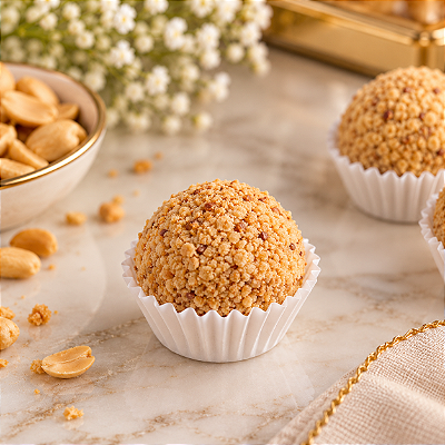 Paçoca Royale | Brigadeiro com Farofa de Amendoim Artesanal