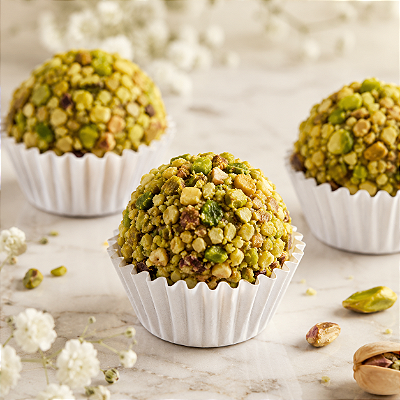 Pistacchio di Charme | Brigadeiro com Pistache Inteiro Tostado