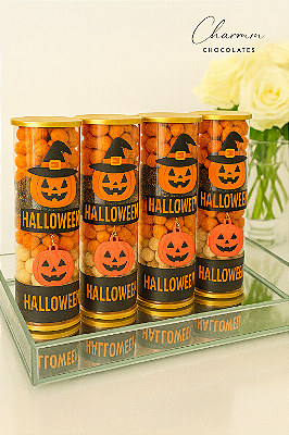 Tubo Lata com Pipoca Gourmet Halloween