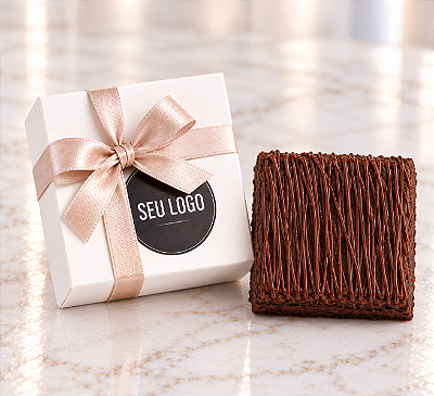 Caixa Essenza – Brownie Gourmet Personalizado com Logo