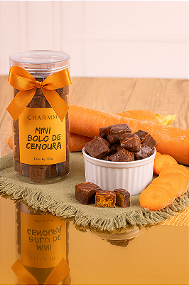 Mini Bolo de Cenoura Charmm | Caseiro Gourmet com Cobertura de Chocolate