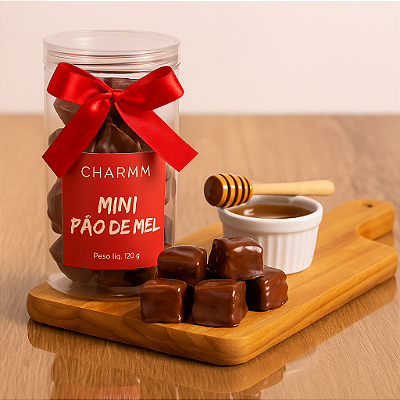 Mini Pão de Mel Charmm | Recheado e Coberto com Chocolate Gourmet