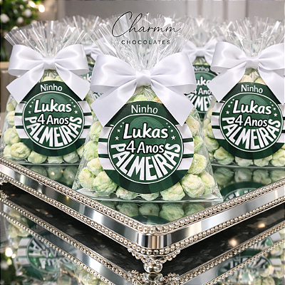 Pipocas Gourmet Personalizadas – Tema Futebol | Qualquer Time