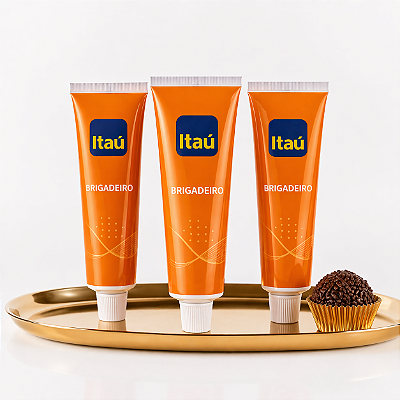 Bisnaga de Brigadeiro Belga Personalizada | Brinde Corporativo Premium