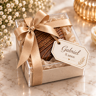 Éclat de Mel | Mini Pão de Mel Personalizado na Caixinha