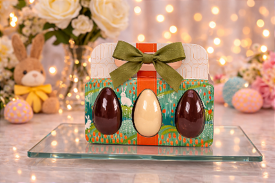 Caixa Renata | 3 Mini Ovos Recheados