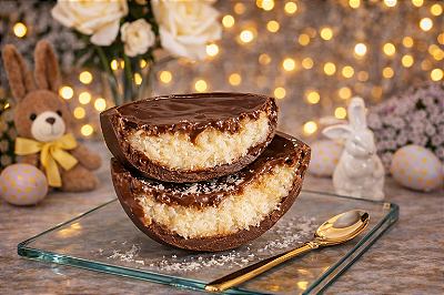 Ovo de Páscoa Casca Recheada Cocada Cremosa