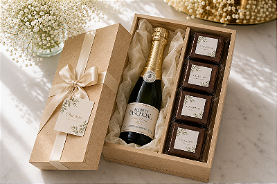 Gift Box Corporativa Premium com Espumante