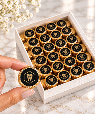 Charmm Chocolates – Cápsulas de Chocolate Personalizadas | Linha Corporativa Premium com Logo (100 unid)