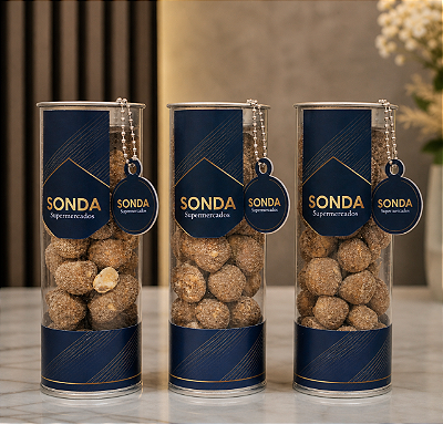 Tubolata Slim Gourmet Personalizada | Pipoca Gourmet Corporativa