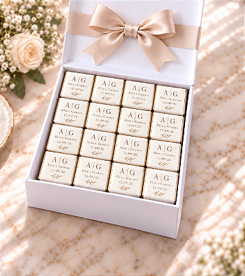 Mini Chocolat Monograma Charmm | Chocolates Personalizados para Casamento