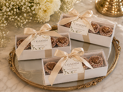 Cuore D’Oro | Copinhos de Chocolate Gourmet Recheados com 4 (10 unid)