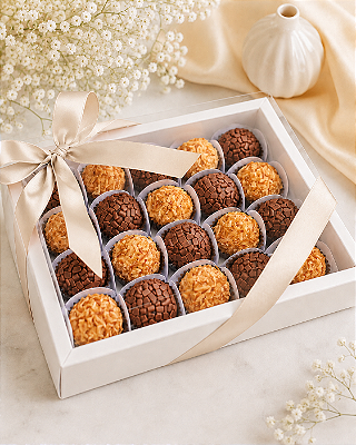 Caixa Presente Charmm | 20 Brigadeiros Finos