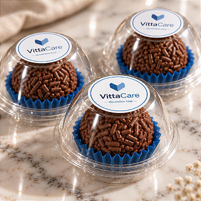 Doce Propósito Azul | Brigadeiro Corporativo Personalizado – Novembro Azul