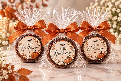 Delice Halloween Premium | Chocolate Recheado Personalizado para Empresas e Eventos