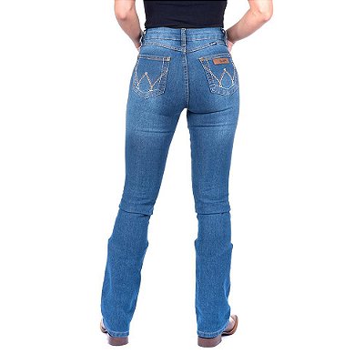 Calça Jeans Feminina Flare Azul Wrangler