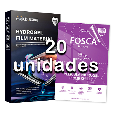 Pacote Com 20 Unidades Película Hidrogel Fosca Prime Shield Qualidade 5A