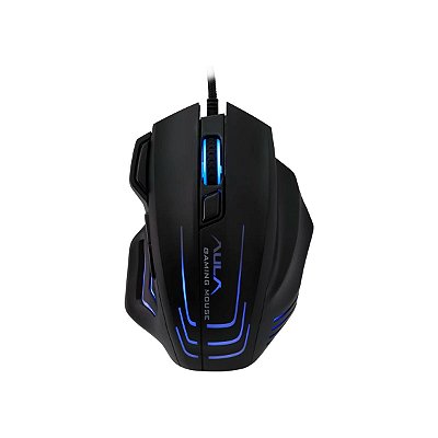 Mouse Gamer Com Fio Pra Jogo Led Rgb 6400dpi Com Ajuste Peso