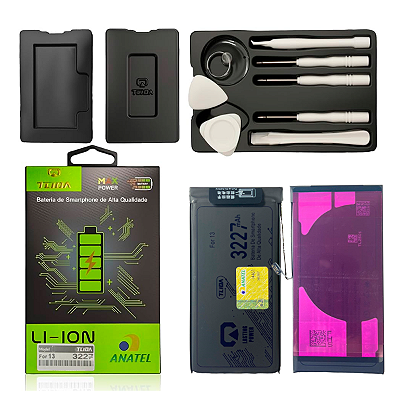 Bateria Para Iphone 13 Premium Saude 100% Com Flex