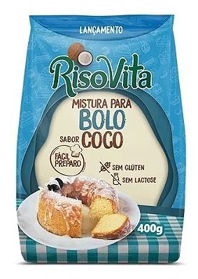 MISTURA PARA BOLO SABOR COCO S/GLUTEN RISOVITA