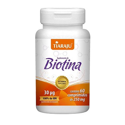 BIOTINA 250MG 60 COMP - TIARAJU