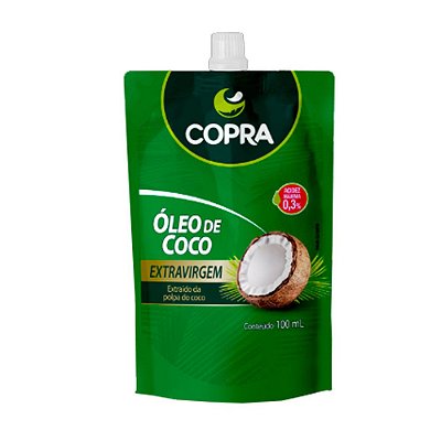 Óleo de coco extra virgem pouch 100ml Copra