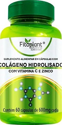 COLAGENO HIDROLISADO 500MG 60 CAP FITOPLANT