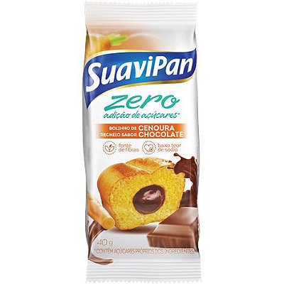 Bolinho de Cenoura com Recheio de Chocolate Zero 40 - SuaviPan