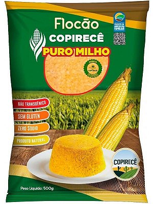 5 Flocão Puro de Milho Não Transgênico 500g - Copirece