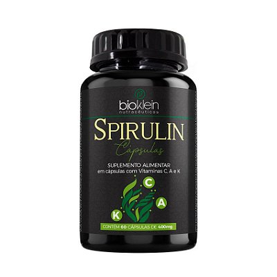 Spirulina 400mg 60 Capsulas - BioKlein