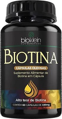 Biotina 400mg - 60 Capsulas - Bioklein