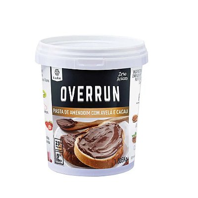 Pasta de Amendoim Avelã e Cacau Zero 1kg - Overrun