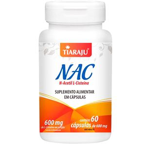 N-Acetil L-Cisteina 600mg 60 Capsulas - Tiaraju