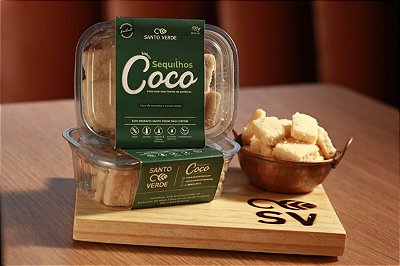 Sequilhos sabor Coco 100g - Santo Verde