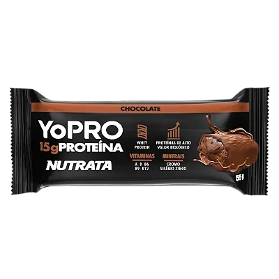 BARRA YOPRO SABOR CHOCOLATE 55G
