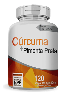 Curcuma Com Pimenta Preta 500MG 120 CAPS - 4 Elementos