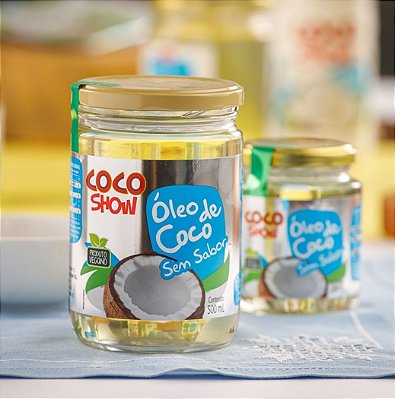 ÓLEO DE COCO SEM SABOR 500ML COCO SHOW