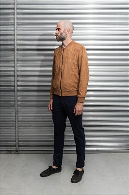 JAQUETA SUEDE CAMELO