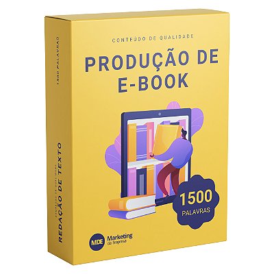 Produção de e-Book com 1500 palavras