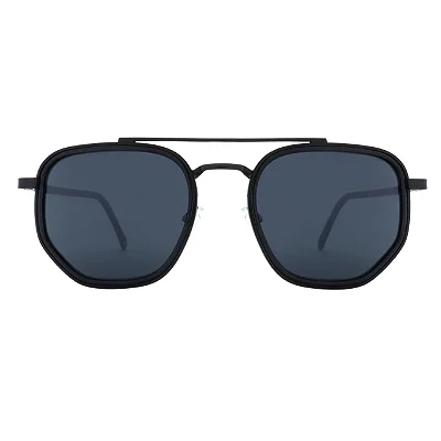 ÓCULOS DE SOL ARIZONA - HEXAGONAL - PRETO C/ PRETO