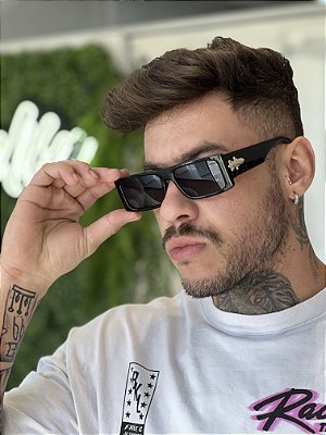 ÓCULOS DE SOL ATENAS - PRETO COM DOURADO