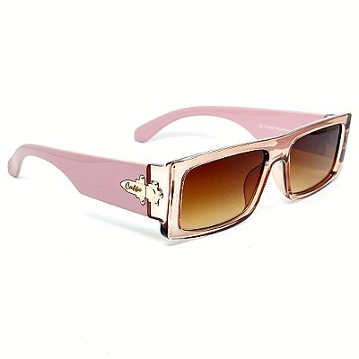 ÓCULOS DE SOL ATENAS - ROSE CLEAR COM MARROM DEGRADÊ