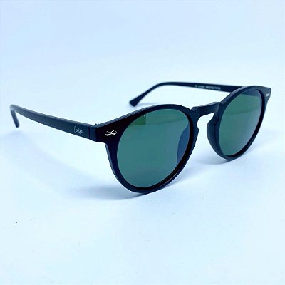 ÓCULOS DE SOL MALIBU - PRETO FOSCO COM VERDE
