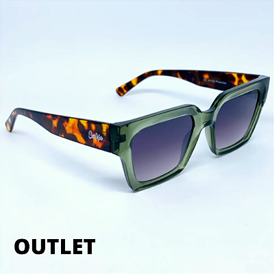 ÓCULOS MILÃO VERDE COM ANIMAL PRINT OUTLET (Pequenas Avarias)