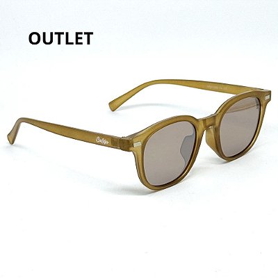 OUTLET ÓCULOS DE SOL DALLAS - NUDE COM PRATA ESPELHADO