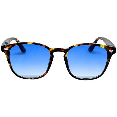 ÓCULOS DE SOL SUMMER - ANIMAL PRINT C/ AZUL DEGRADÊ